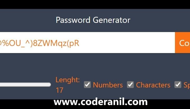 How to Build a Password Generator Using React, Vite, and Tailwind CSS
