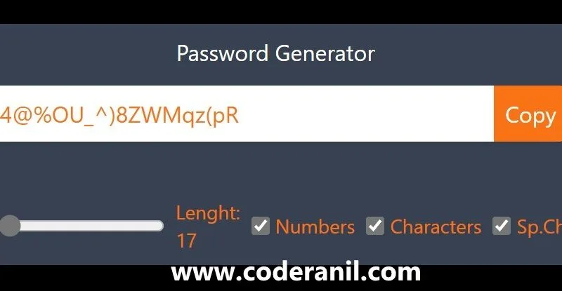 How to Build a Password Generator Using React, Vite, and Tailwind CSS